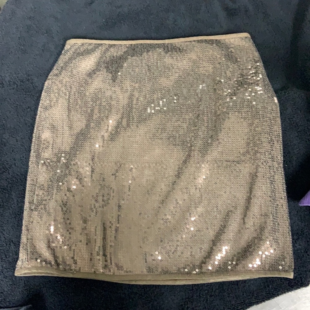 Bebe Brown sequin top